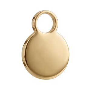 Gravierter Charm Gold