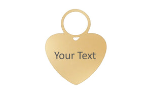 GOLD Heart Charm - Traveller Charms