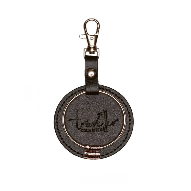 Keychain + 3 charms (Silver) - Traveller Charms